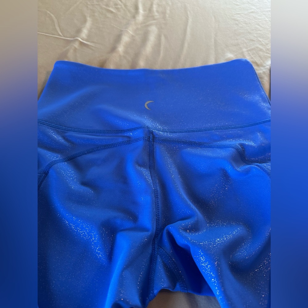 Zyia Active Shimmer Royal Blue Leggings Size Small - Picture 11 of 11